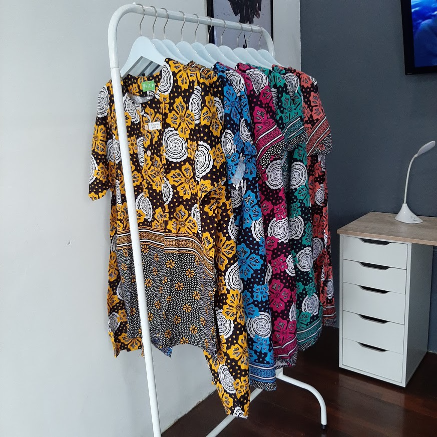 etnik fashion setelah piyama jumbo batik HAP daster busui terkini murah 5xl asmara 6L terbaru rda