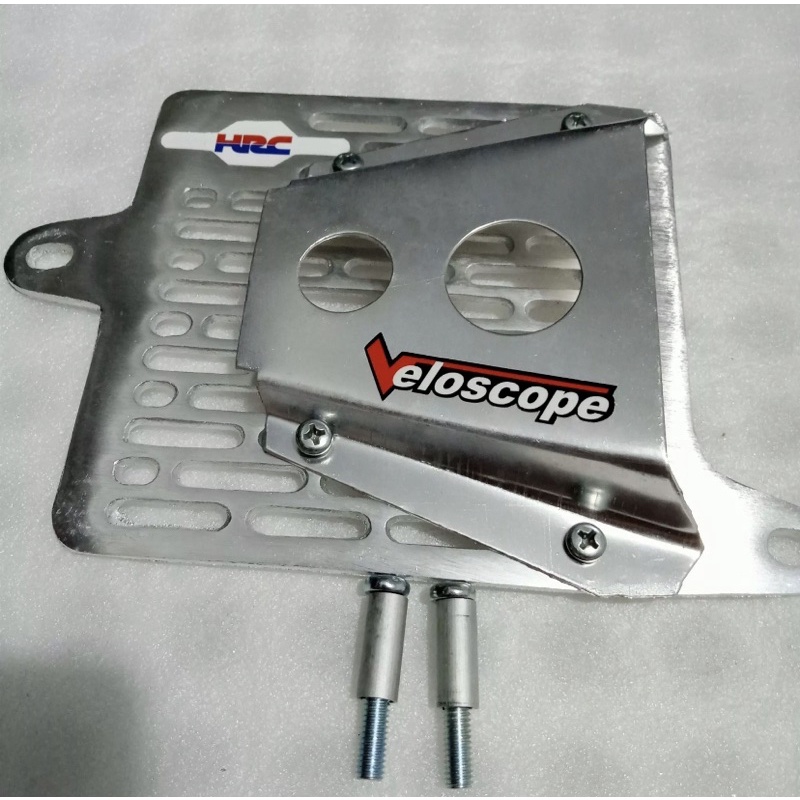 COVER TUTUP RADIATOR VELOSCOP AIRSCOP HONDA VARIO 160 PCX 160 FREE BAUT DAN BOSHING ALUMINIUM PNP COVER RADIATOR VARIO MODEL SCOP