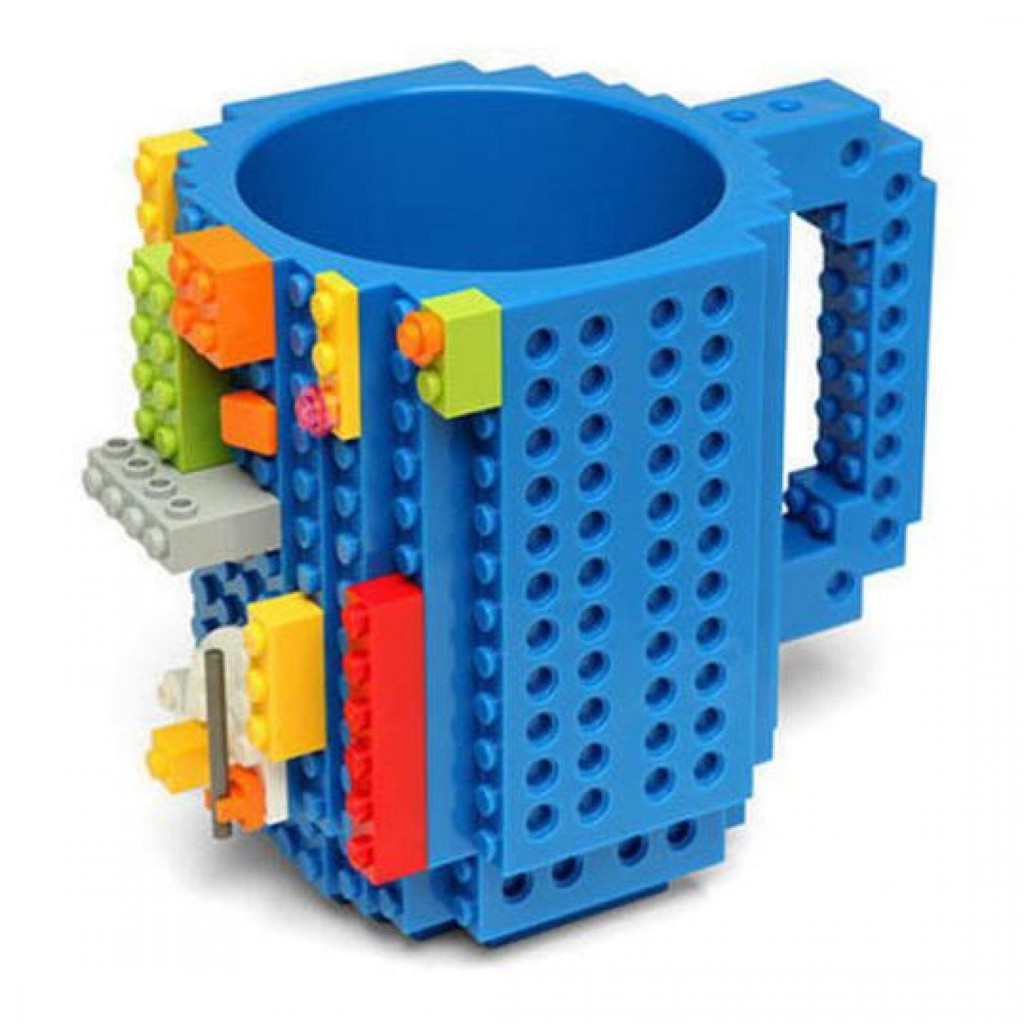 Gelas Mug Lego Build-on Brick