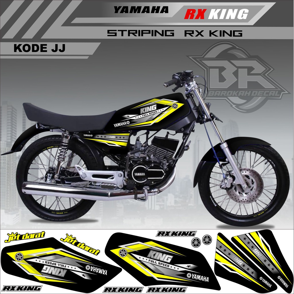 Sticker Rx King Variasi Stiker Lis Striping Rx King Kode JJ