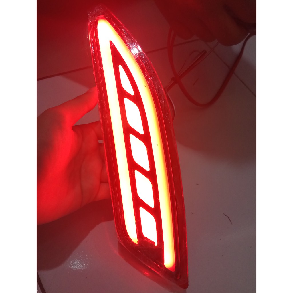 LED BUMPER BELAKNG HONDA HRV / LED BAR RED / Mata Kucing Reflector