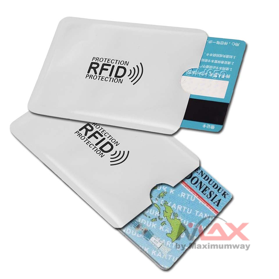 Sampul Pelindung KTP Kartu ATM Credit Card Anti Maling RFID Blocker Trans Jakarta Emoney SIM Kartu parkir Pelindung anti gores anti lusuh melindungi segala kartu ukuran universal kartu credit dompet kartu Anti Rfid Wallet Blocking Reader Lock Bank Card