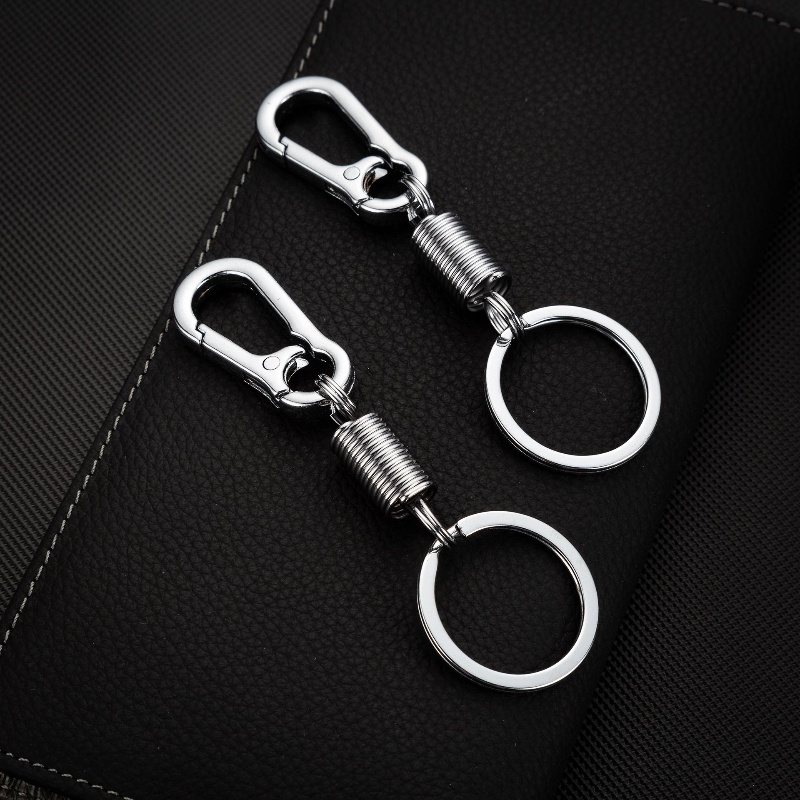 [ 1Pc Spring Creative Metal  Keychain Climbing Hook Car Keychain Key Chains Accessories for  Car Keyring, Bags ]