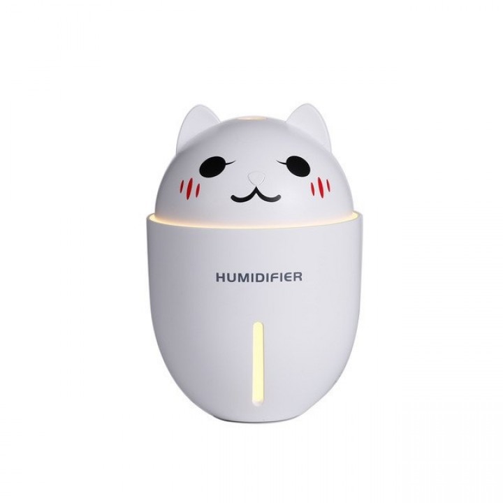 Mini Lucky Cat 3 in 1 Mini Humidifier LED Light Mini Fan 320ML