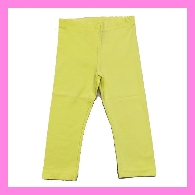 Tea yellow legging anak perempuan 5 thn