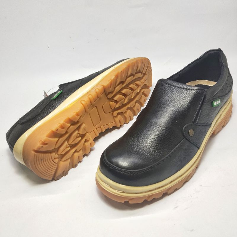 sepatu kulit Casual pria slip on pria kulit sapi asli sepatu santai sepatu formal