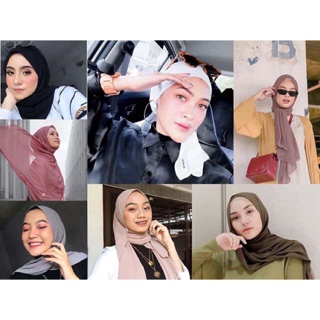 [SERIES 1] HIJAB KERUDUNG PASHMINA BARBIE SHAWL PREMIUM BAHAN CERUTTI
