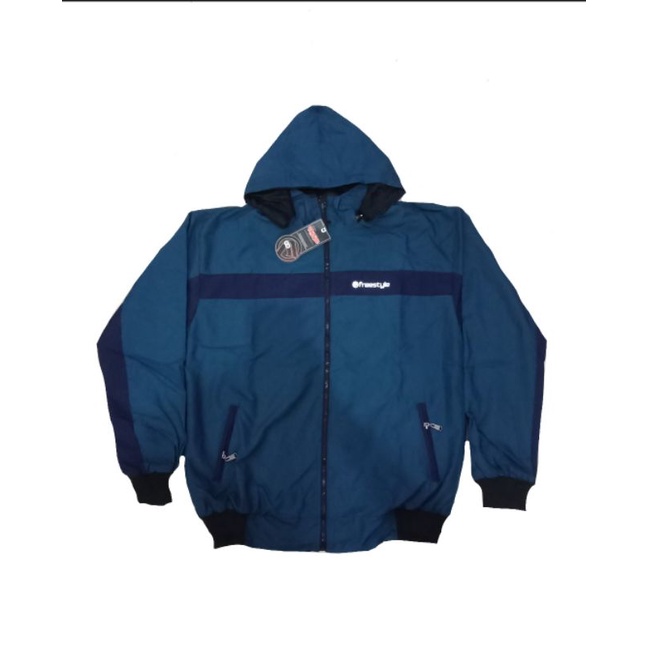 Jaket jumbo bolak balik freestyle original unisex termurah anti angin