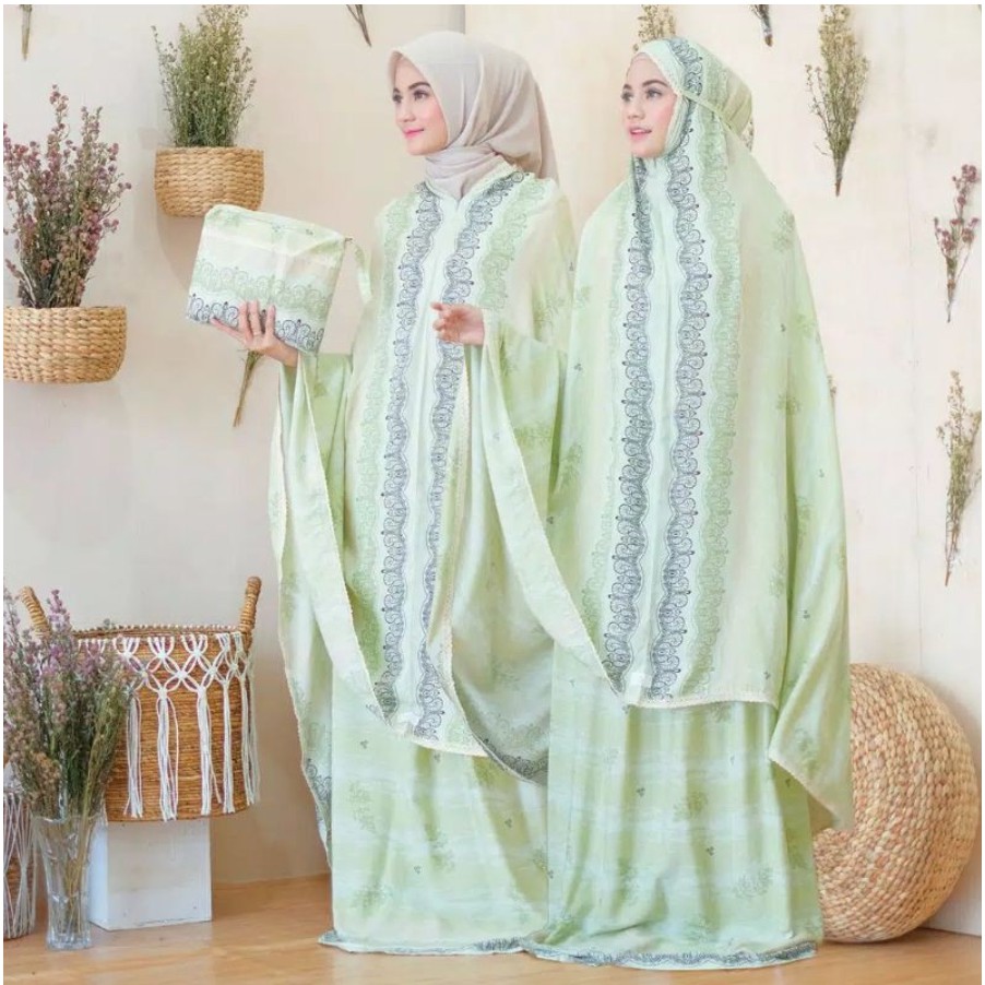 Mukena Baneska Fairuz Green 2in1