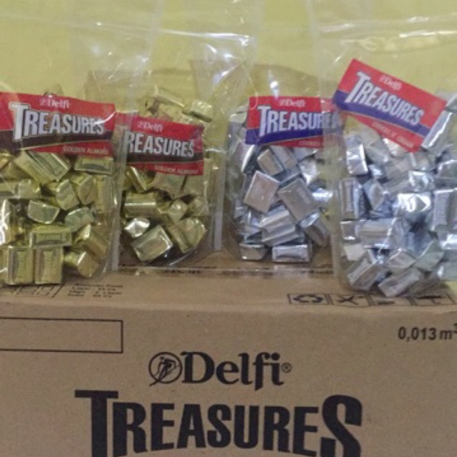 

Delfi Treasure almond dan cookies full milk