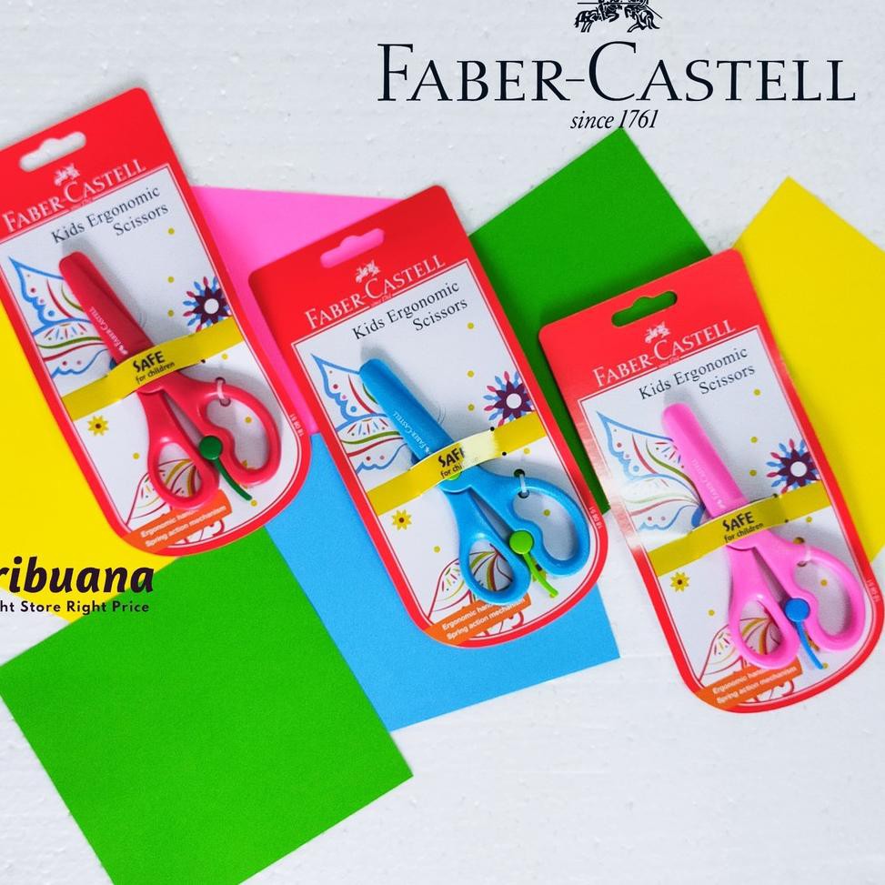 

Yz6Code Gunting Kid Ergonomic Faber-Castell/ Gunting Anak(populer)V3I1