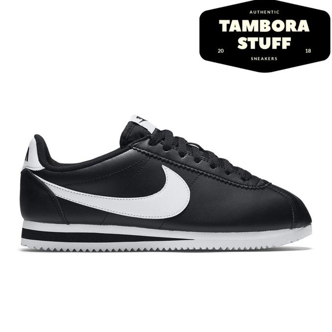Harga Nike Cortez Basic Black AND White 