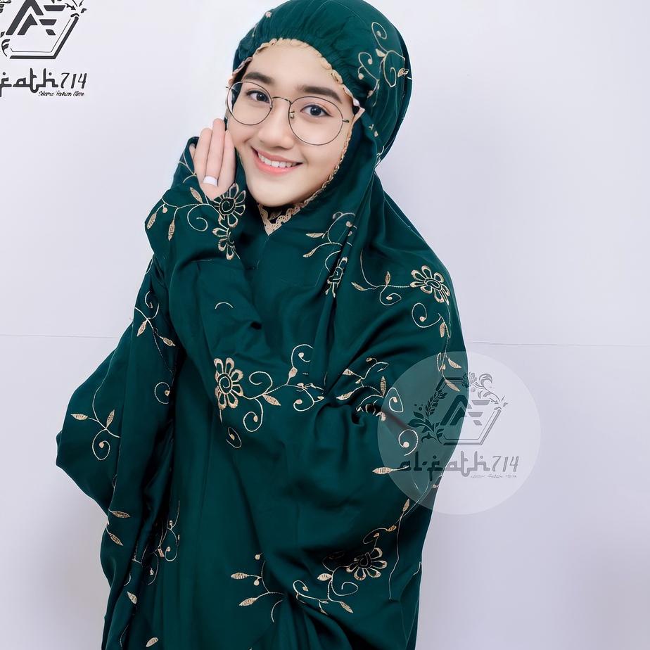 Top Produk.. Mukena terusan dewasa jumbo bordir gracella mukena terusan rayon mukena lajuran dewasa 