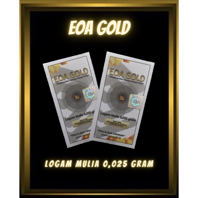 logam mulia eoa gold 0,025 gram mini gold baby gold tabungan jangka panjang