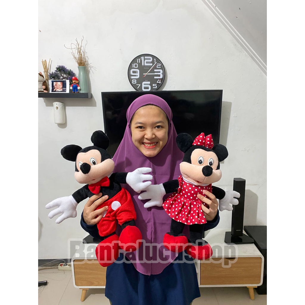 Boneka Mickey mouse boneka Minnie mouse Disney size 40CM