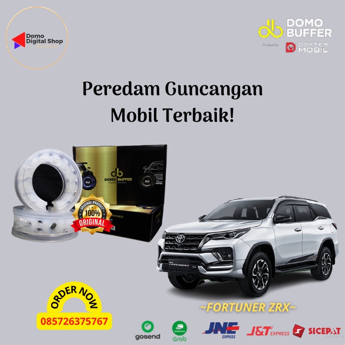 Domo Buffer Mobil Fortuner ZRX Spring Buffer Fortuner Karet Damper Stabilizer solusi Peredam Limbung