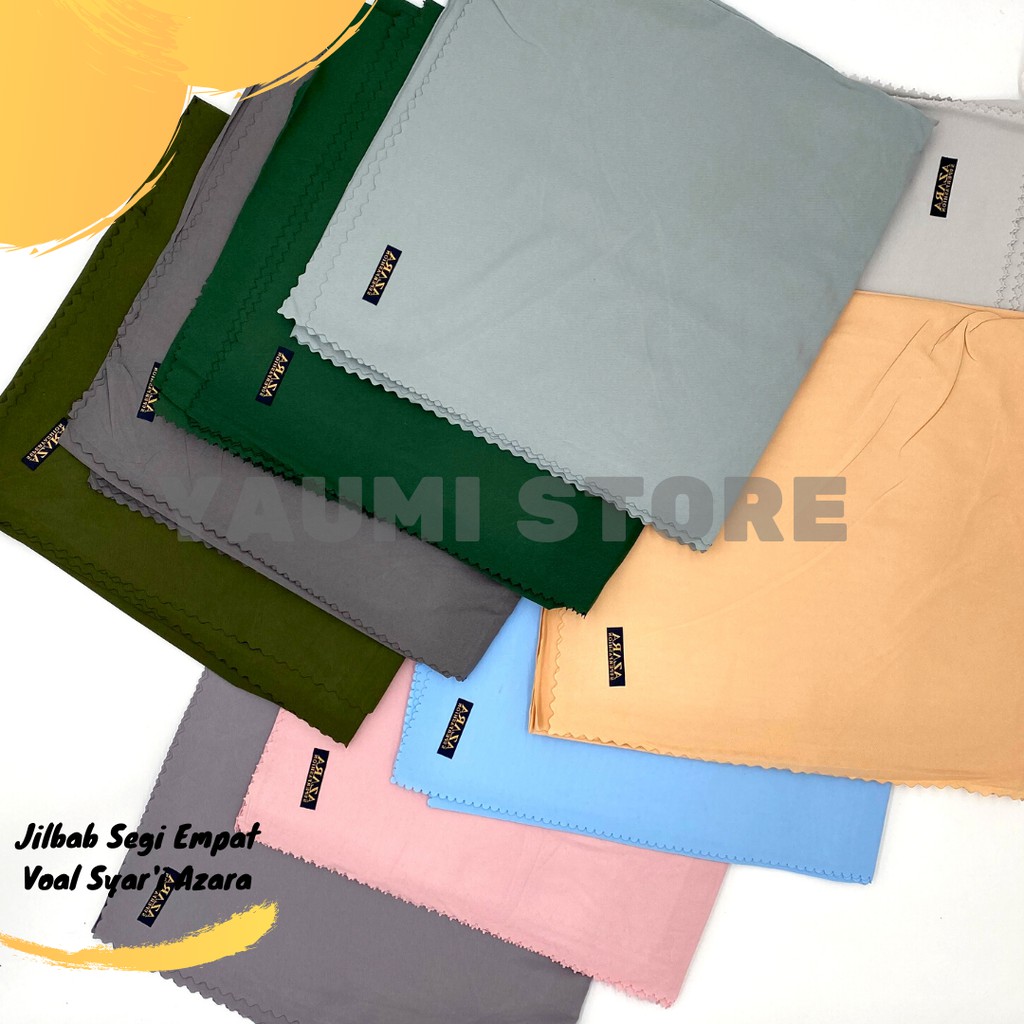 Azara Jilbab Segi Empat Jumbo Voal Oskara Syar'i 130 x 130 CM