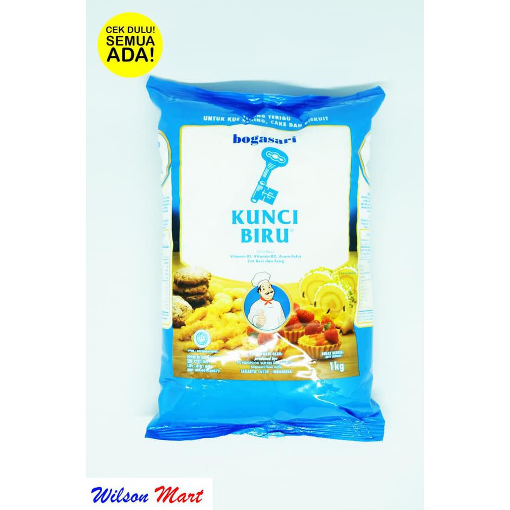

Sale!! Bogasari Kunci Biru Tepung Terigu 1000 Gram 1 Kg Biru Muda Terbaru