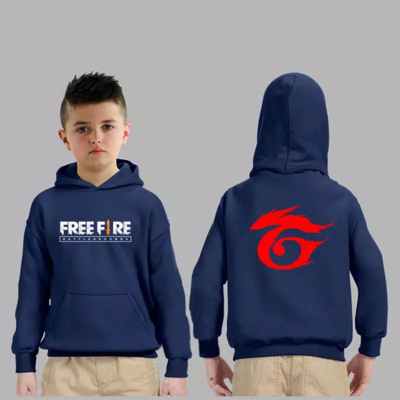 COD/DS/SWEATER KID FREEFIRE GARENA XS (7-11 THN)