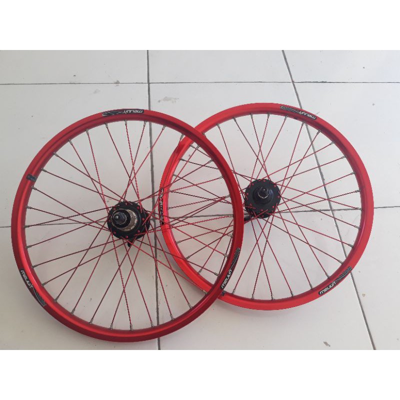 Wheelset 20 - Wheelset 406 - Wheelset Meijun Disk - Red