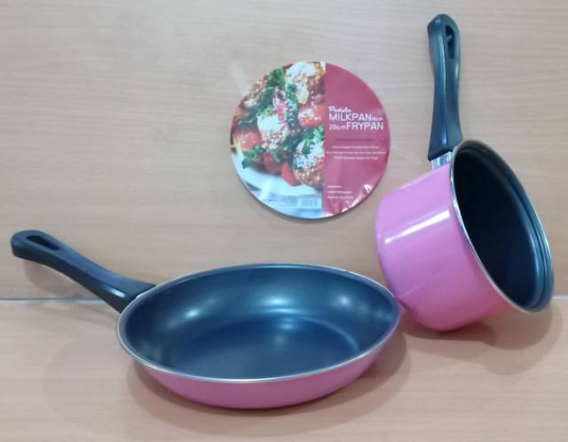 MASPION Pastella Milkpan 14Cm + Frypan 20Cm