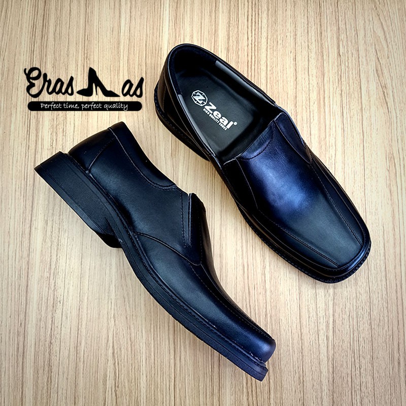 ERASMAS - Sepatu Pantofel Pria / Sepatu Kerja Kantor Pria / Sepatu Formal Pria / Sepatu Pantofel Hitam Pria