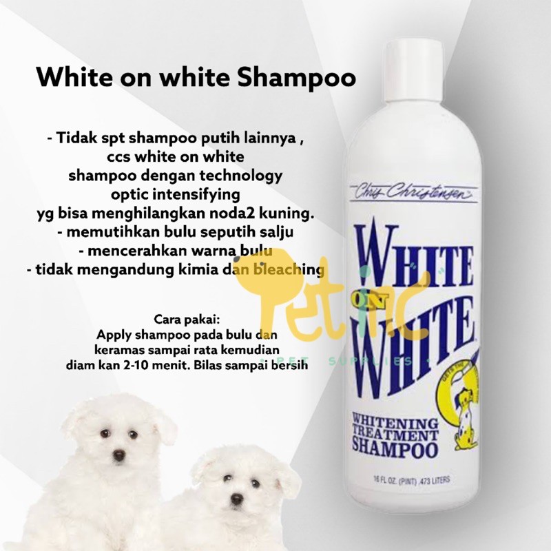 Ccs chris christensen white on white dog shampoo