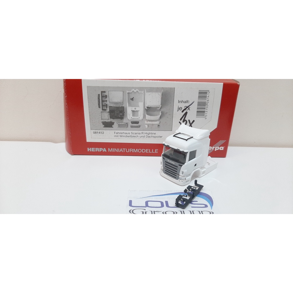 Herpa 081412 cabin Scania R HL grill abu2 skala 87