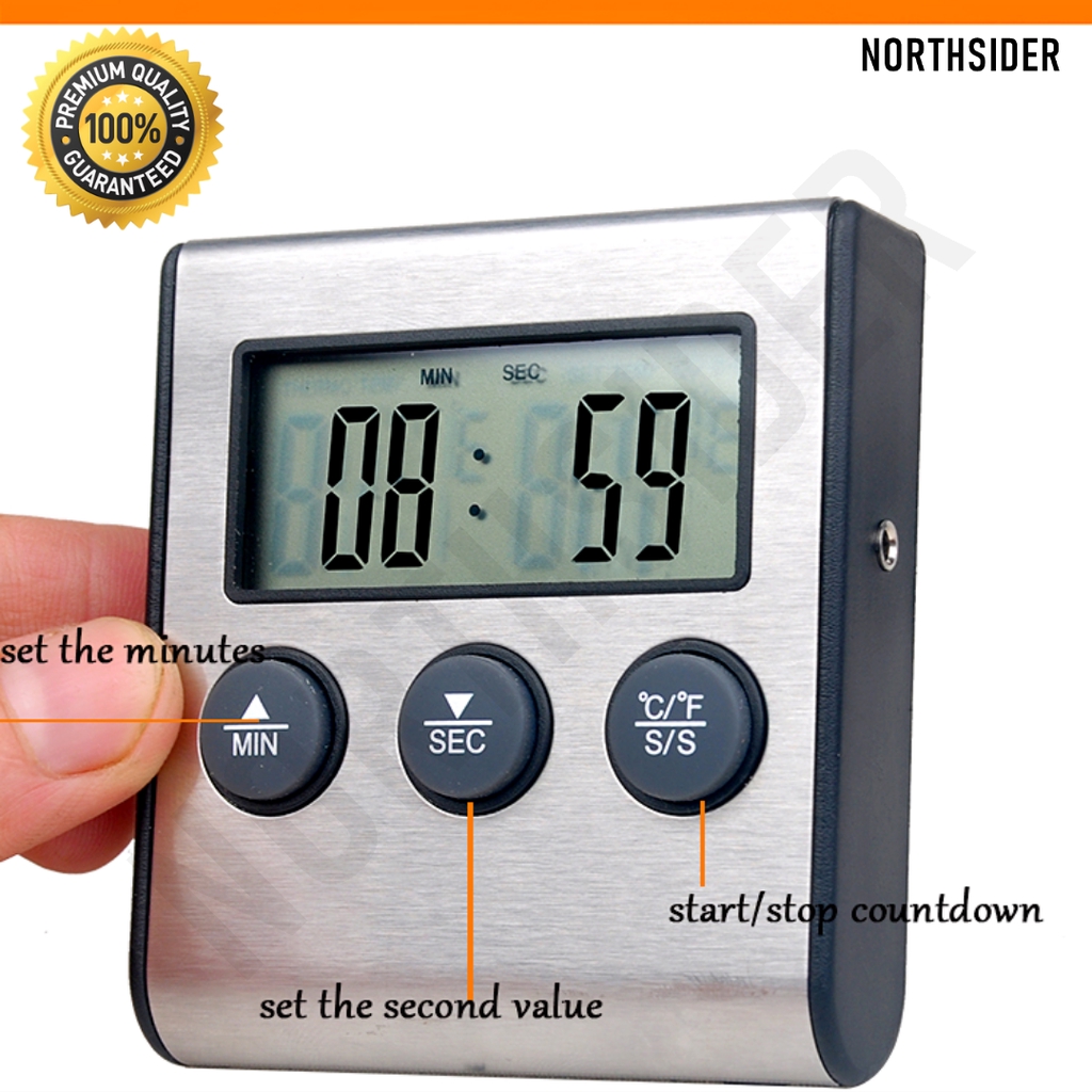 TERMOMETER KOPI - MASAK - MINYAK KABEL ALARM | FOOD THERMOMETER TP700