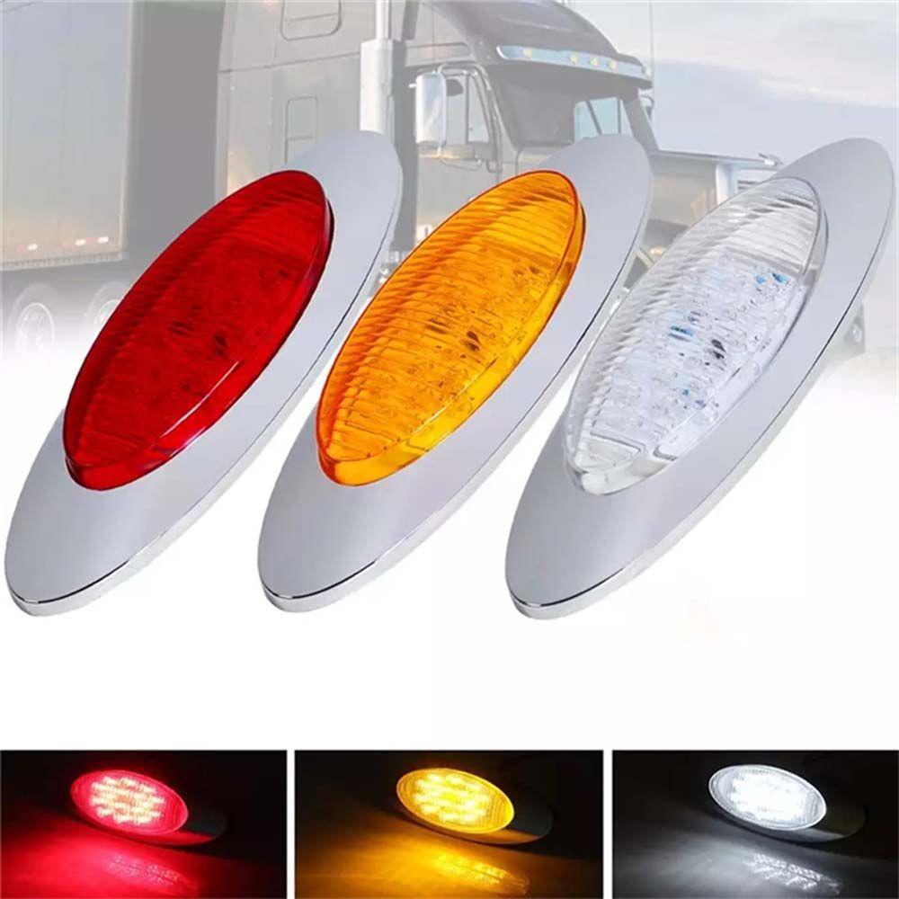 Lanfy Lampu Mobil Side Marker 16LED DC12V Truk Oleng Caravan Boat Warning Tail Light