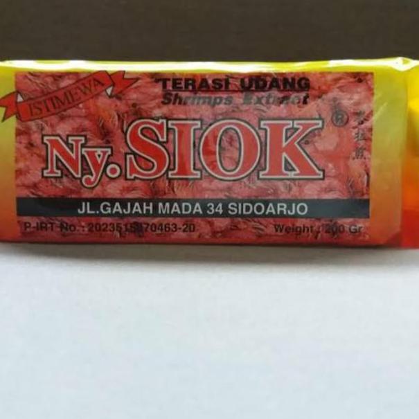 

(G-AET ✪}) Terasi/ Trasi Udang Nyonya/ Ny. Siok Mentah 200gr Termurah (Free Bubble Wrap)||siap dikirim