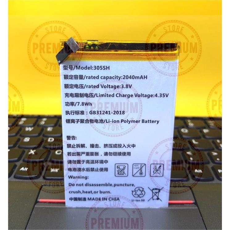 Baterai Batre Battery Sharp Aquos Crystal 305SH 2040mAh - Baterai Sharp Crystal