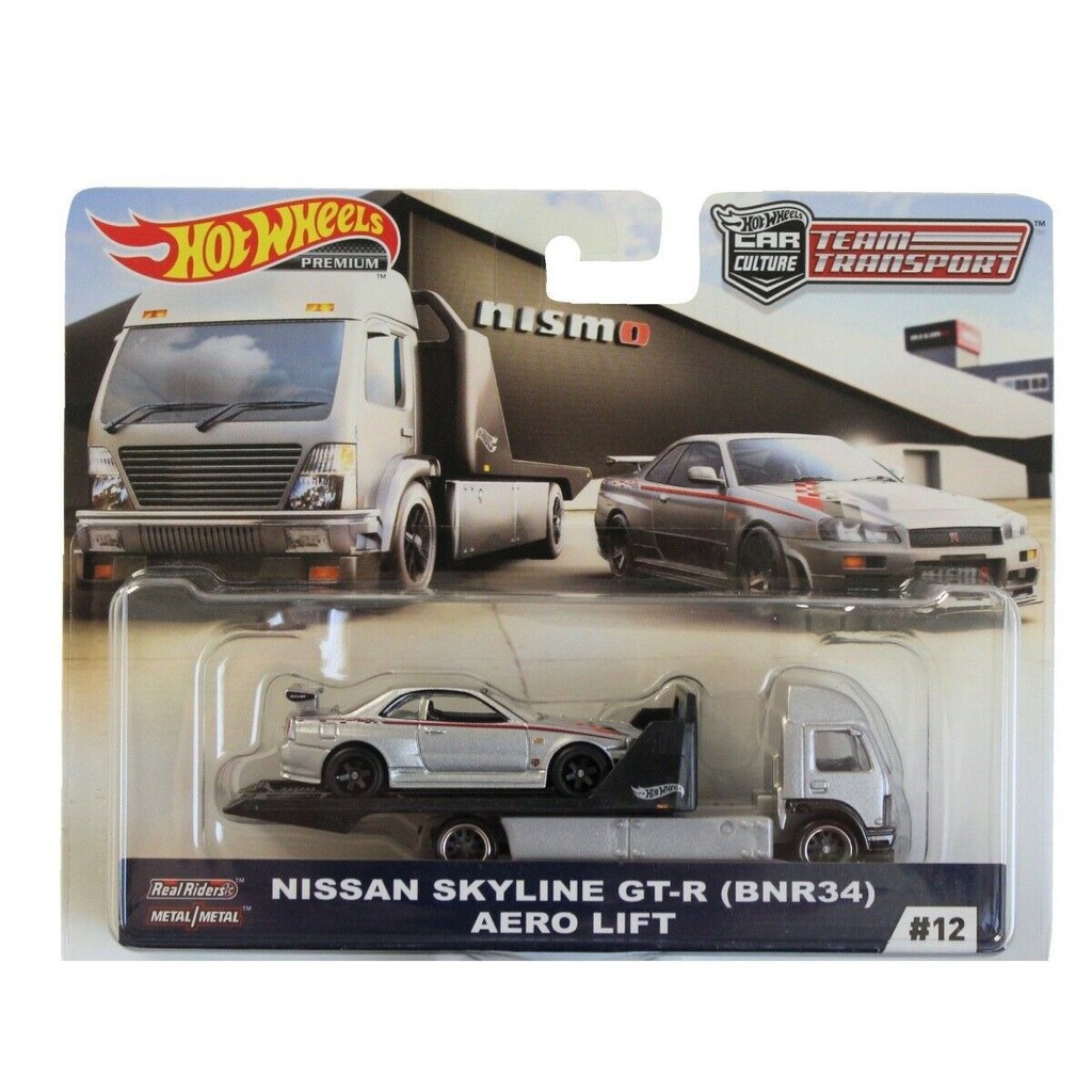 Hot Wheels Nissan Skyline Gt R R Team Transport W Rubber Wheels Hot Sex Picture 3284