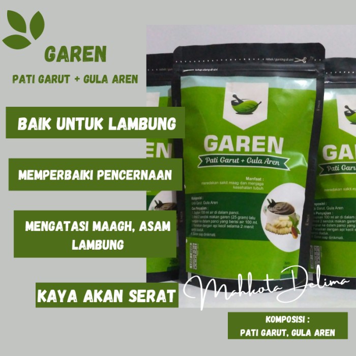 

PROMO [COD] GAREN Pati Garut Plus Gula Aren Herbal Maag Bukan Jenang Gemi 250g