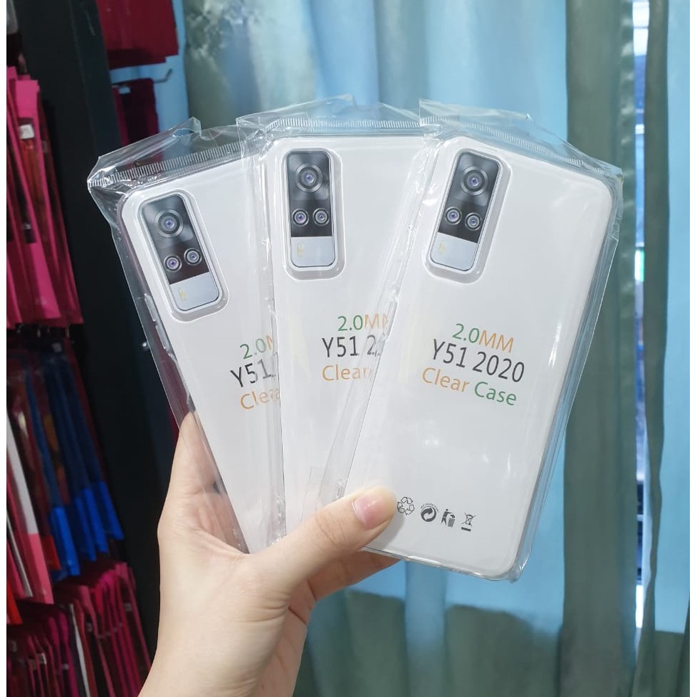VIVO Y30 Y50 Y33T Y33S Y53S Y100 5G Sarung Kesing HP jelly case Bening silikon transparan 2MM TPU An