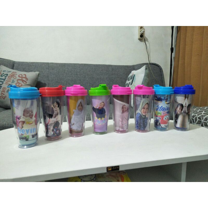 Tumbler Minum Botol Minum Custom Foto Lucu Cocok Untuk Kado Proses Sehari