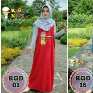 Raggakids Homedress RGD01 Gamis  Dewasa  Gamis Kaos Dewasa  