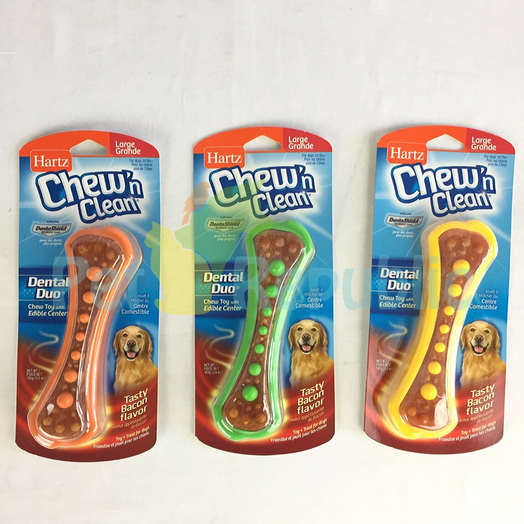 

HARTZ Mainan Anjing Dental Chew and Clean Dental Duo Large