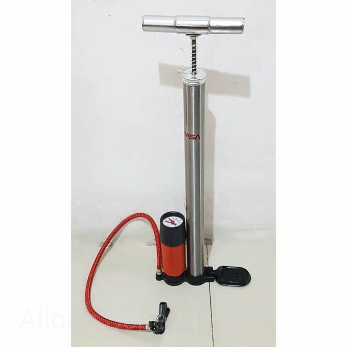 Pompa Ban sepeda motor Pompa tangan Bertekanan dengan indikator 1 tabung