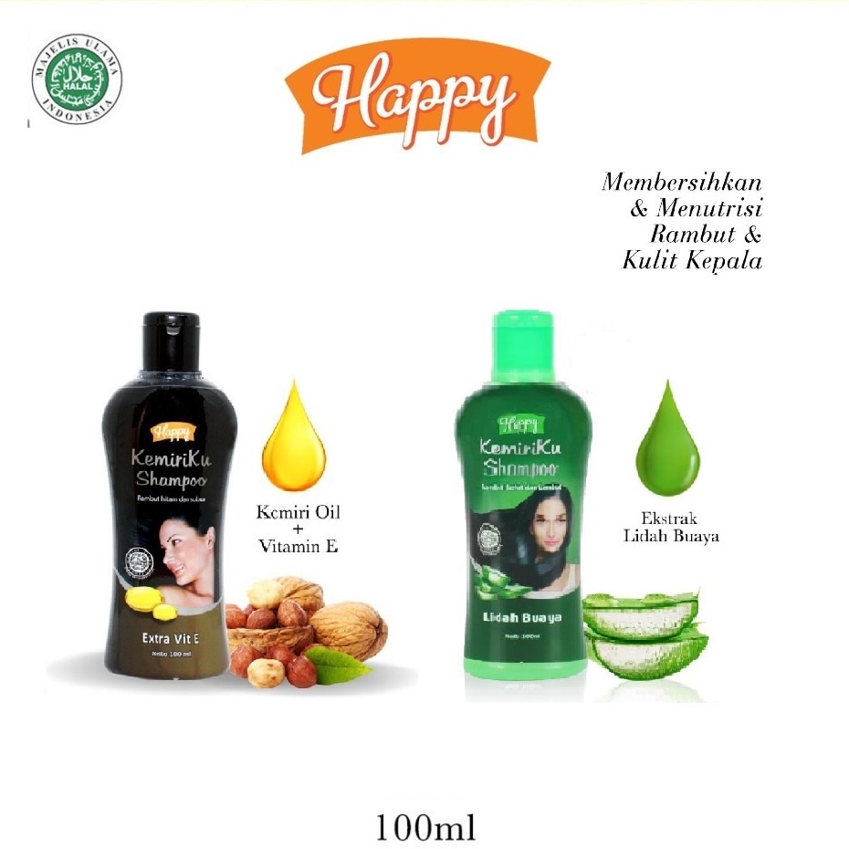 Happy Kemiriku Shampoo Shampo SAMPO - 100 ML