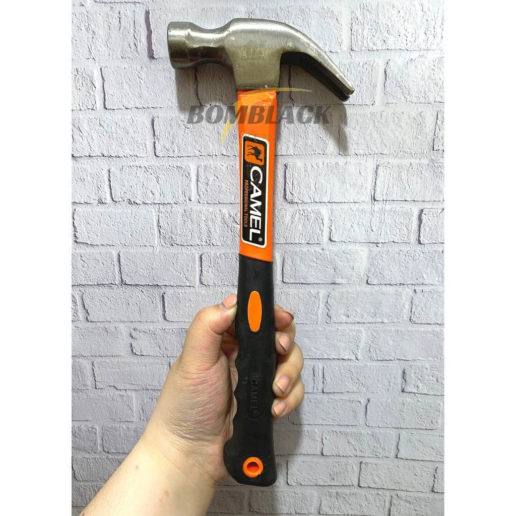 Palu Kambing 16 oz CAMEL Claw Hammer Gagang Karet Martil Cungkil Paku Biasa