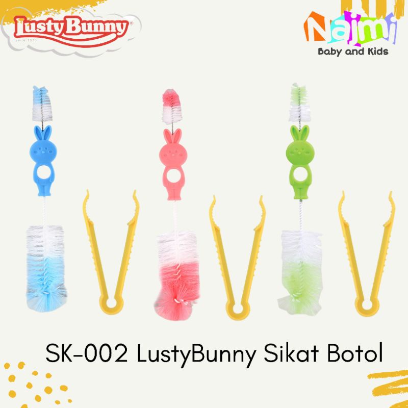 LustyBunny Sikat Jepitan Botol Susu Dot Bayi / Bottle Nipple Brush Lusty Bunny