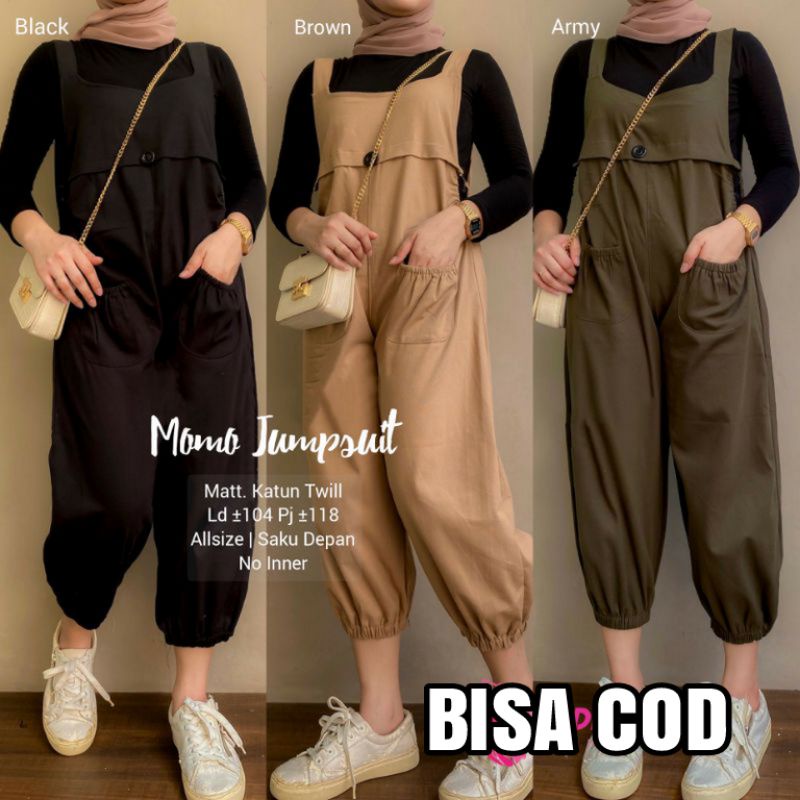 Jiel jumpsuit overall /overall atasan wanita jumswit/jumpsuit baju celana bahan katun