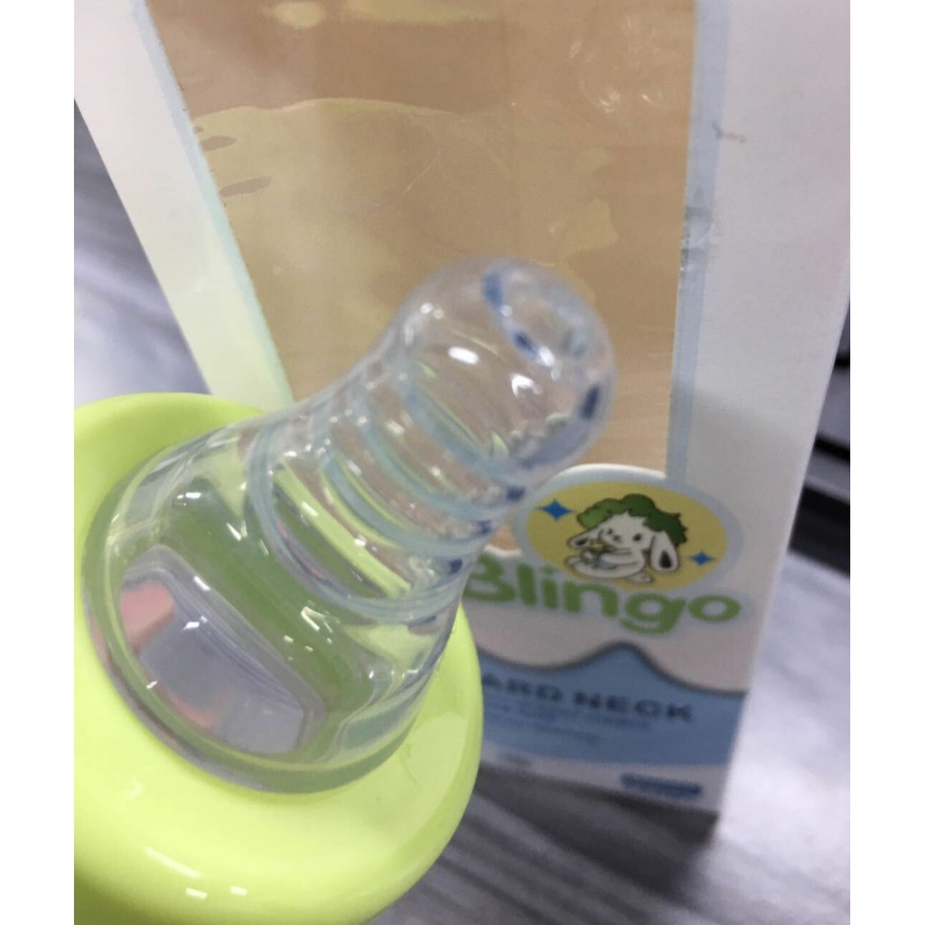 Blingo Newborn Baby Bottle Peristaltic Nipple 150ml Blingo Bottle Botol Anti Sedak / Botol Susu Bayi  Free Anti Sedak / Anti Colic