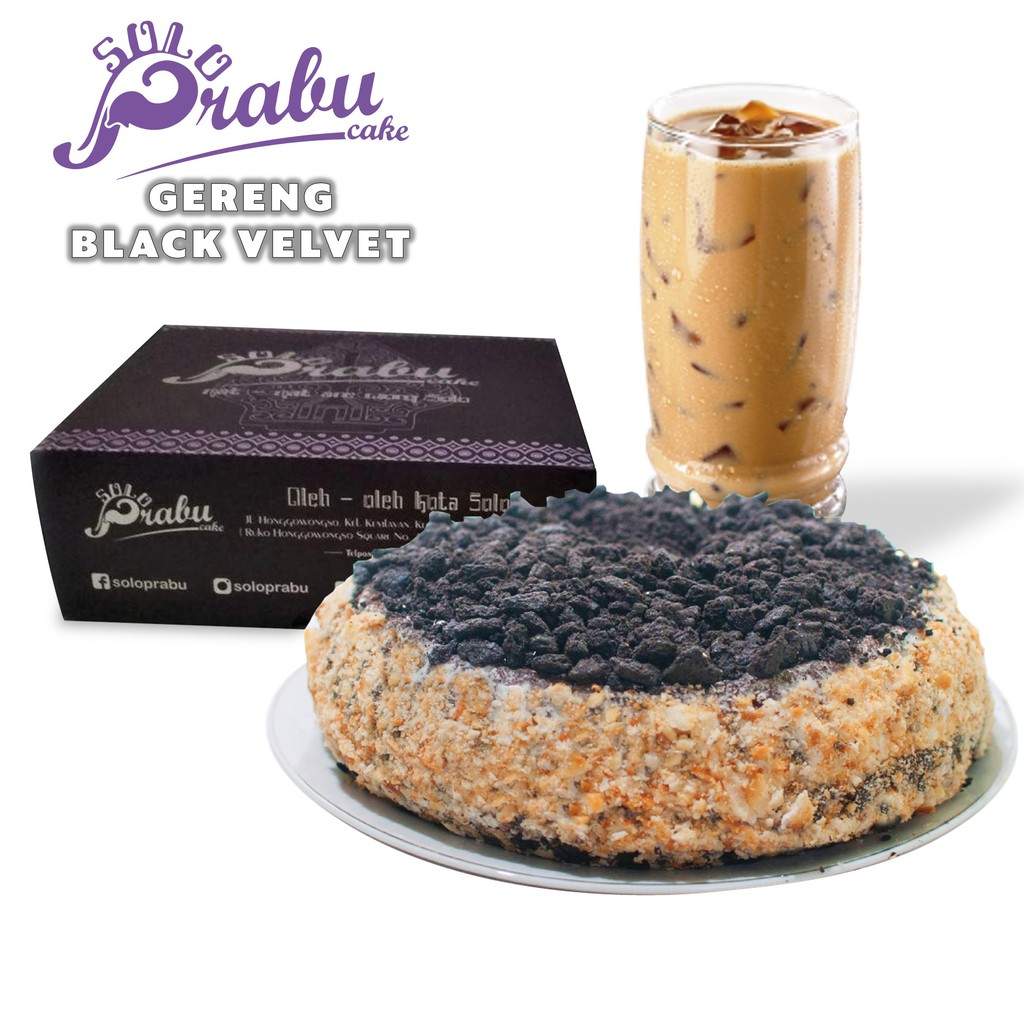 

¥236‰ Black Velvet Cake | Roti Bakery Gareng Blackvelvet ^ kue Bolu Chifffon Sponge Punokawan cake