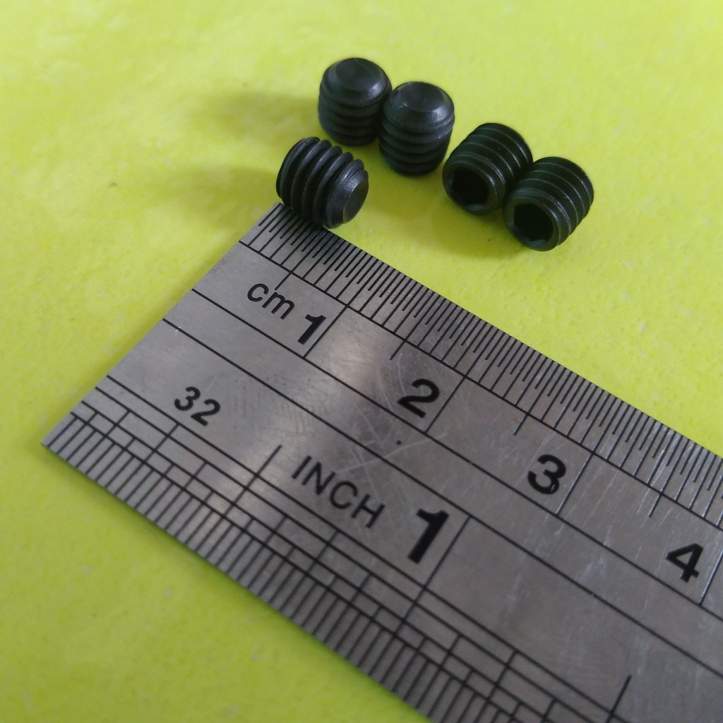 BAUT L TANAM M6 X 6 BAJA KUNCI L3 / L 3 / BAUT L TANAM M6X6 / BAUT L SET M6X6 BAJA HITAM SOCKET SET 