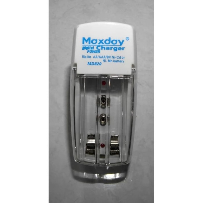 Charger Baterai AA A2 / AAA A3 / Kotak 9V Merk Maxday MD-820 2 slot