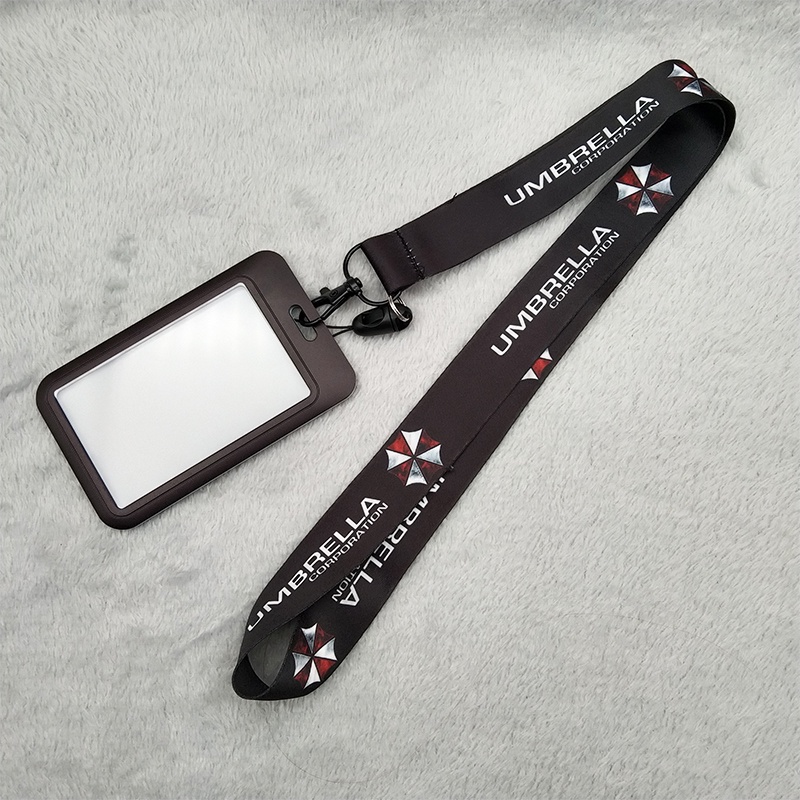 Resident Evil ID Badge Case Protector + Leher Lanyard Untuk Ponsel Case ID Tag Holder Sling Gantungan Kunci Tali