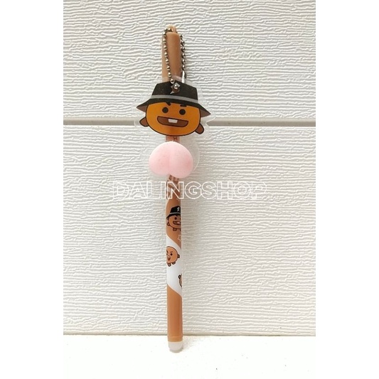 Dalingshop / PULPEN GEL BT21 + GANTUNGAN UNIK LUCU BT21 / PEN BT21 / PEN SQUID GAME + GANTUNGAN BONEKA GOYANG  / PULPEN SQUID GAME-Shooky