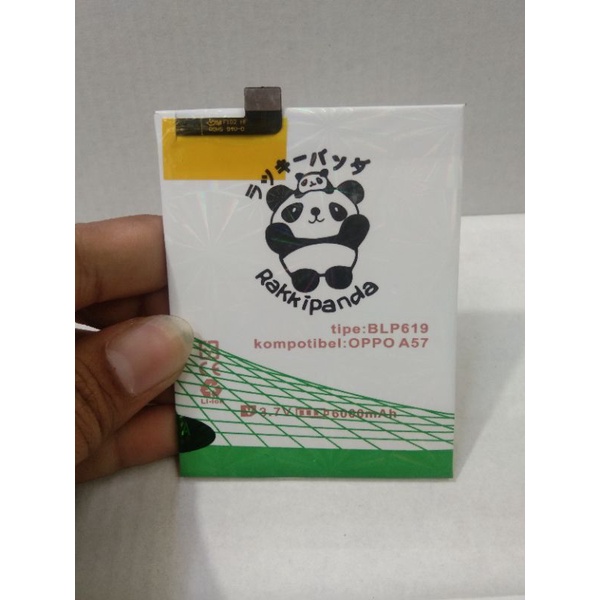 Baterai Batre Batere Rakkipanda Double Power BLP619 For Oppo A39/A57